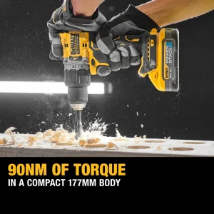 18V XR® Brushless Hammer Drill Driver - 2 X 5Ah POWERSTACK™ Battery - Image 9